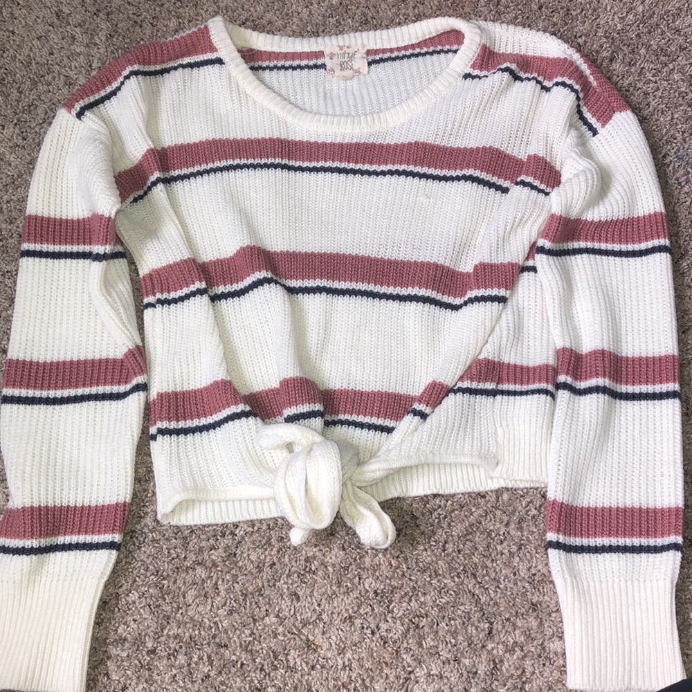 A sweater crop top
